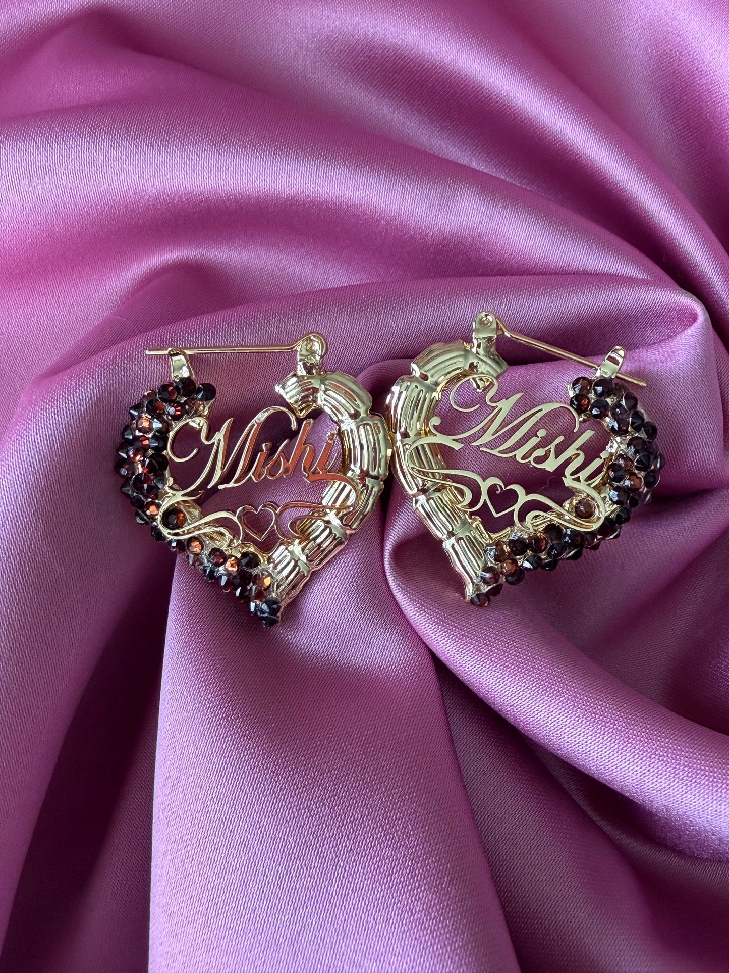 Imperial Bamboo Earrings (Customizable)