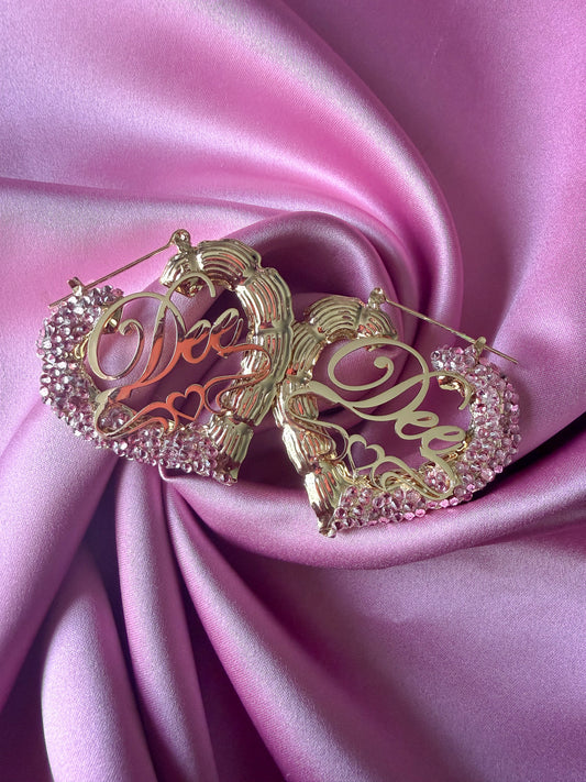 Imperial Bamboo Earrings (Customizable)